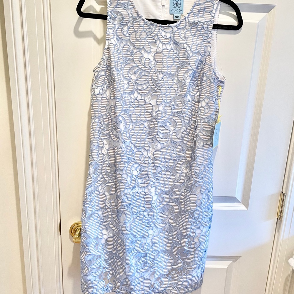 CeCe light blue dress with lace